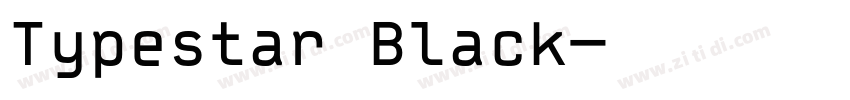 Typestar Black字体转换